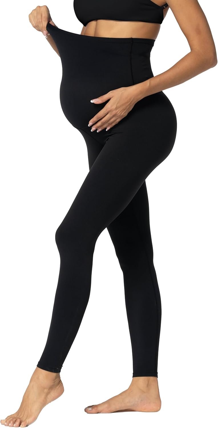 Sunzel Sunzfly Maternity Leggings for Women Over The Belly Buttery Soft Pregnancy Yoga Pants for Fall Winter Workout Lounge