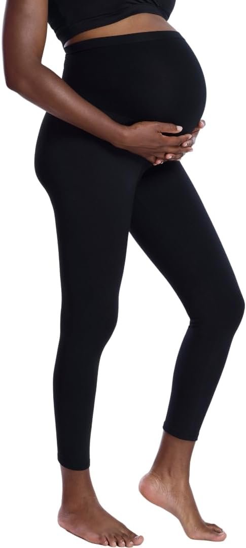 Motherhood Maternity Womens Essential Stretch Full Length Secret Fit Over The Belly Pregnancy Legging