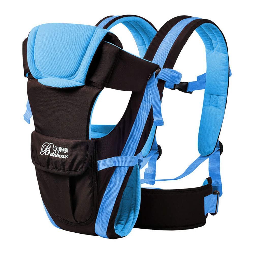 Soft Baby Carrier, Ergonomic 4-in-1 Convertible Sling Front and Back Face-in and Face-Out Carry for Newborns and Older Babies Travel，8-40 lbs